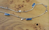 Image 2 of Kyanite celestial long link necklace 
