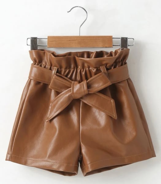 Image of Little leather shorts 