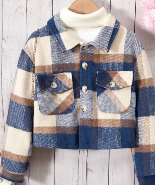 Image of Big girls plaid Top