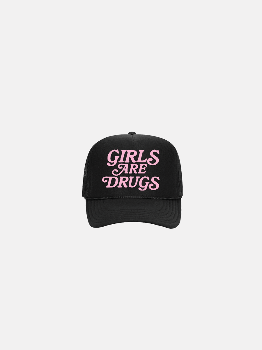 Image of GIRLS ARE DRUGS® TRUCKERS - BLACK / PINK