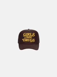 GIRLS ARE DRUGS® TRUCKERS - BROWN / YELLOW