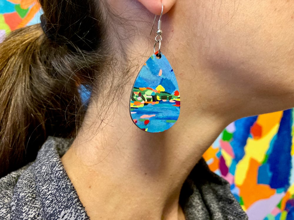 Image of River of Joy Fine Art Earrings
