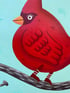 RED CARDINAL PAINTING Image 3