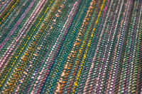 Image 2 of Handwoven landscape fancy scarf green