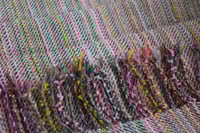 Image 2 of Handwoven landscape fancy scarf cream