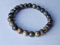 Image 2 of Multicolor Artistic Jasper/Men /Women Bracelet/Stretch Bracelet