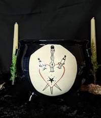 Image 1 of Three of Swords Cauldron Planter
