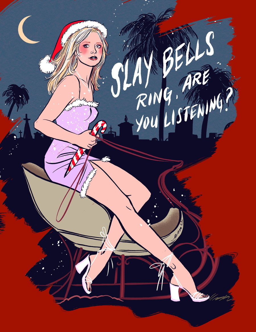 Image of Buffy Holiday Postcard Pack