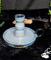 Image 1 of Blue Smoke Candle Holder 