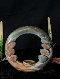 Image 1 of Mushroom Backflow Incense Burner & Candle Holder 