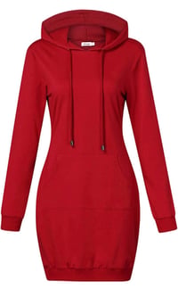 Image 2 of  Long Sleeve Hoodie Dress