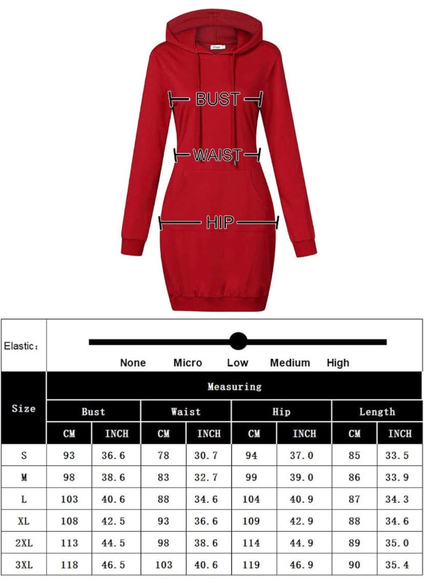 Long Sleeve Hoodie Dress