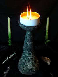 Image 2 of Coil Built Pillar Candle Holder 