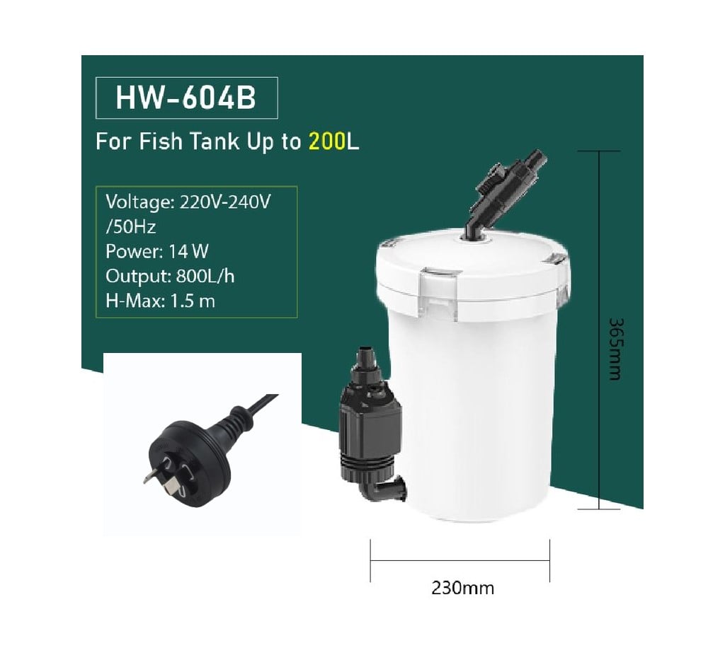 SUNSUN HW-604B 800L/H External Canister Filter/pump For Aquarium ...