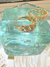14k solid gold diamond Cuban link ring(8.25mm,9.2mm)