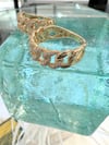 14k solid gold diamond Cuban link ring(8.25mm,9.2mm)