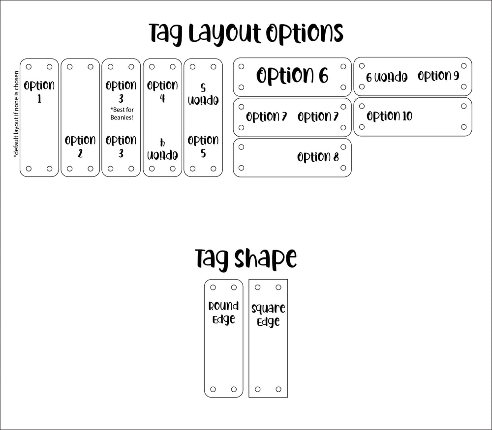 Image of BULK 2.75x0.85 Sew On Custom Logo Faux Leather Tags