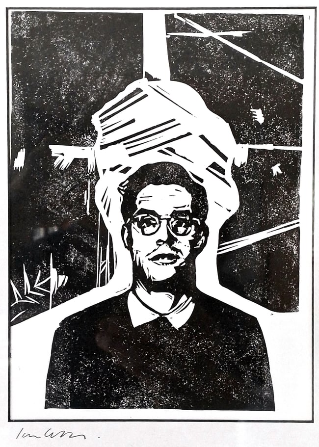 Linocut - Person 3