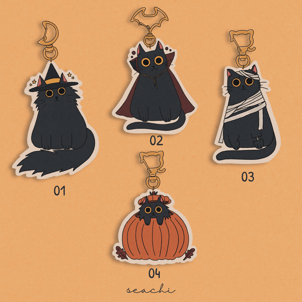 Image of Bewitching Familiars (Acrylic Charms)