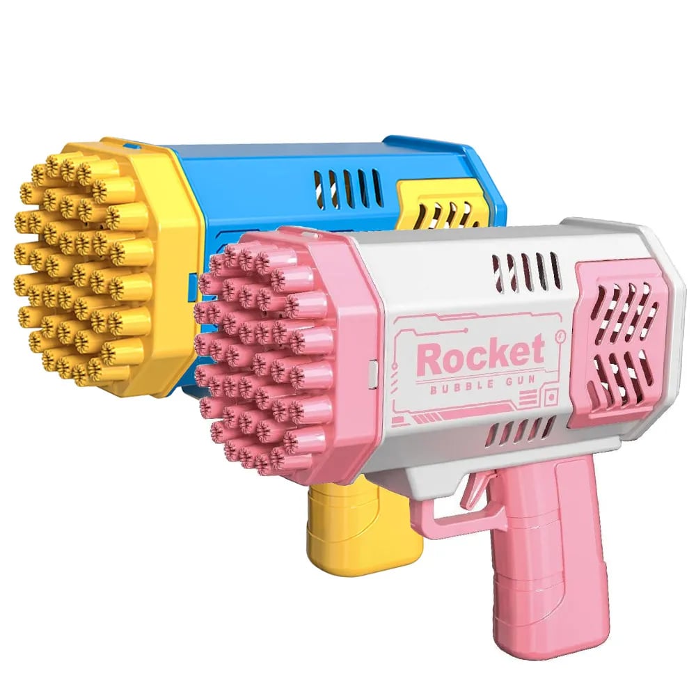 40 Holes Bubble Gun Automatic Bubbles Machine Rocket Gun Launcher