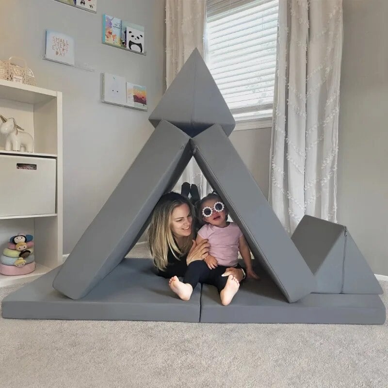 Kids and Toddler Play Couch, Dark Gray