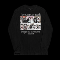 Image of <3 CATS [SLEEVE-BLK]