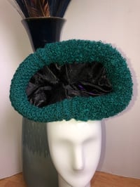 Image 5 of H.O.D. Knitted Brim Hat Multi-Color Embroidery Crown W/Green Mixed Knitted Cable Brim