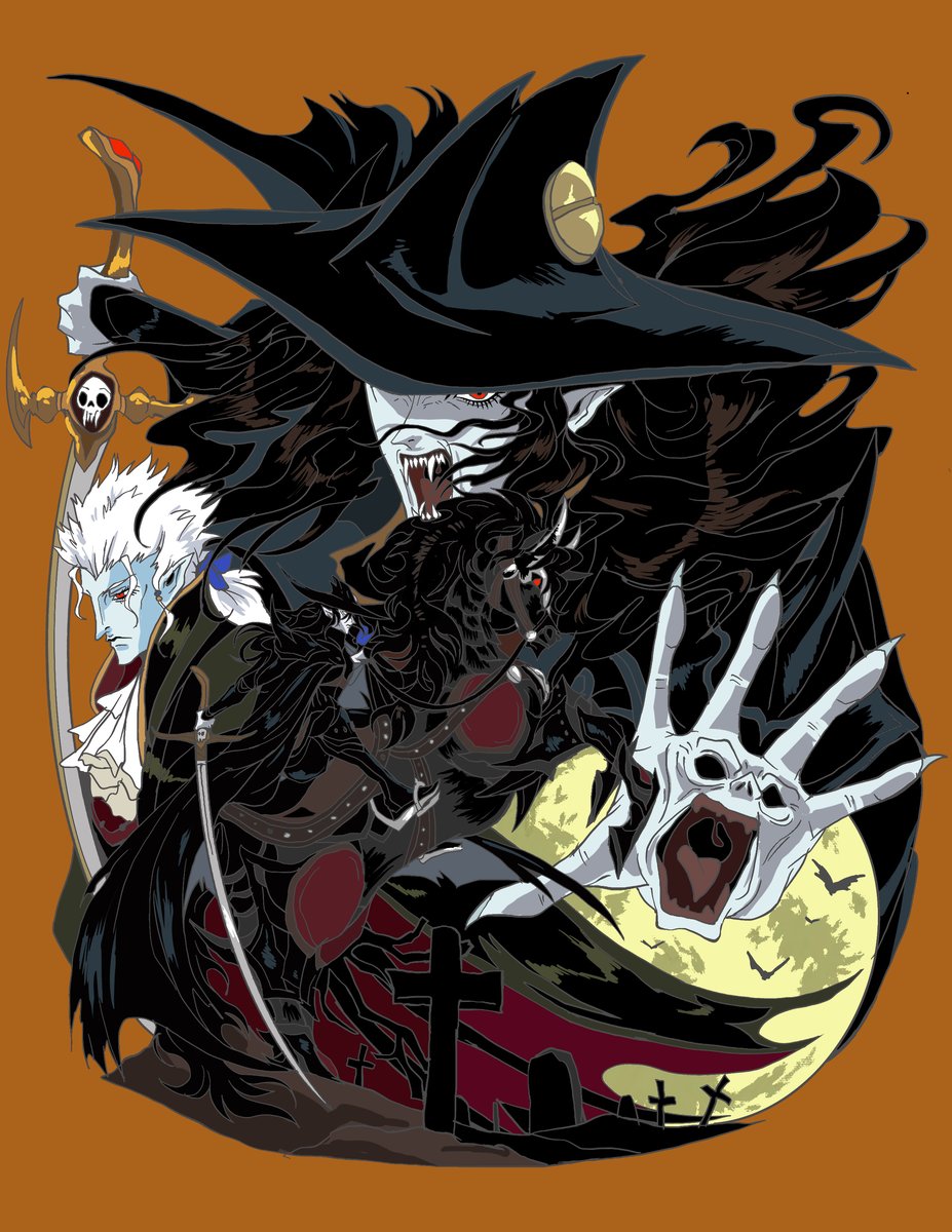 Anime Vampire Hunter D HD Wallpaper by Yoshitaka Amano
