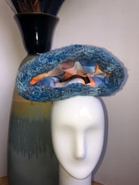 Image 5 of H.O.D. Knitted Brim Hat, Washed & Treated Denim Crown W/Bluey Vintage Cable Knitted Brim