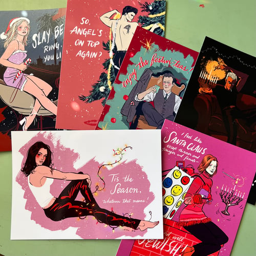 Image of Buffy Holiday Postcard Pack