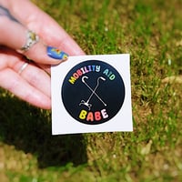 Image of MOBILITY AID BABE! STICKER