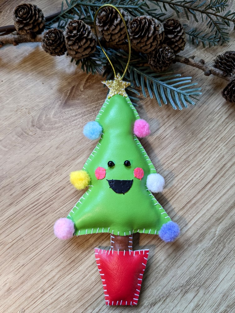 Image of Happy Christmas Tree Decoration