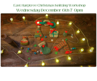 Image 1 of East Harptree  Christmas Knitting Workshop Wednesday December 6th 7-9pm