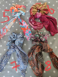 Image 4 of Recycled sari boho scrunchies 