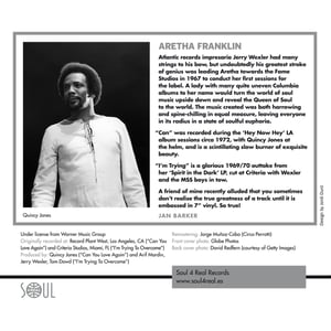 Image of Aretha Franklin - Can You Love Again / I'm Trying To Overcome