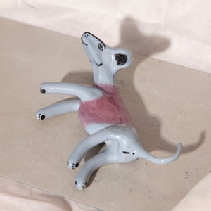 Image of 'Irresistible Iris' Ceramic Whippet Greyhound Sighthound Figurine