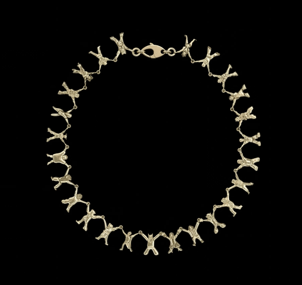 Image of CLAIRE BARROW x MASS GOLD EX-DIRECTORY NECKLACE