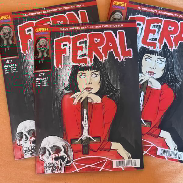 Image of FERAL #7 including COMIC Adaption of DIABOLIQUE X PHANTASMAGORIA