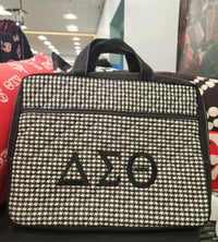 Image 1 of Houndstooth Soft Laptop Bag (3 Choices)