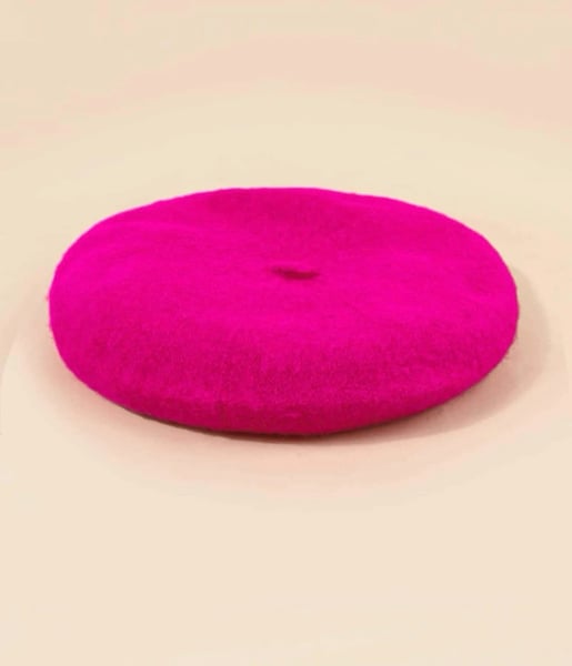 Image of Hot pink beret