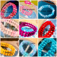 Glass bead bracelets