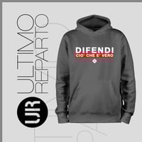 Image 1 of Felpa Cap Chiuso Unisex - Difendi ciò che è vero (UR084)