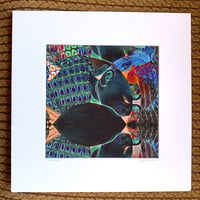 "The Feed" Matted Giclee Print of Digital Collage