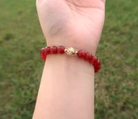 Image 3 of red agate bracelet  喜气洋洋红玛瑙手链
