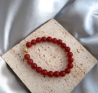 Image 1 of red agate bracelet  喜气洋洋红玛瑙手链