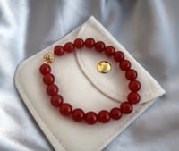 Image 2 of red agate bracelet  喜气洋洋红玛瑙手链