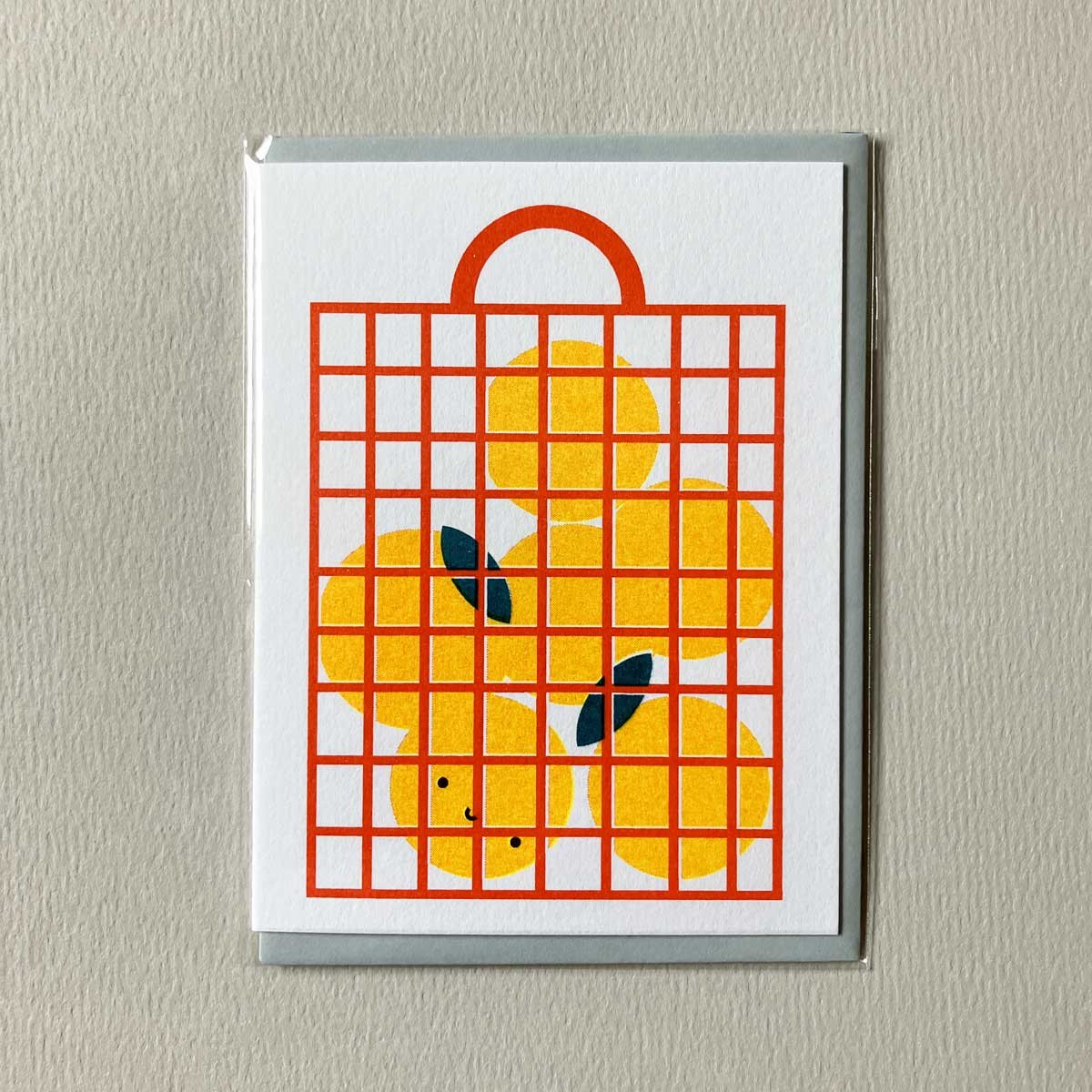 Image of Mini carte orange de Séville avec enveloppe