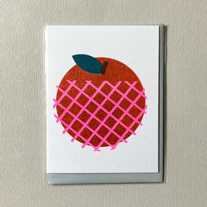 Image of Mini carte pomme Fuji avec enveloppe