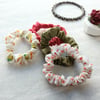 Mini Cotton Scrunchies with Natural Rubber Elastic