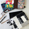 Large Quilted Patchwork Zipper Pouch